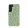 Sage Green Cacti Samsung Galaxy S22 Case For Cheap