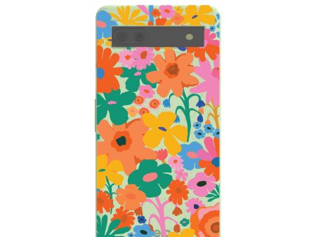 Sage Green Bright Spring Google Pixel 6a Case For Cheap