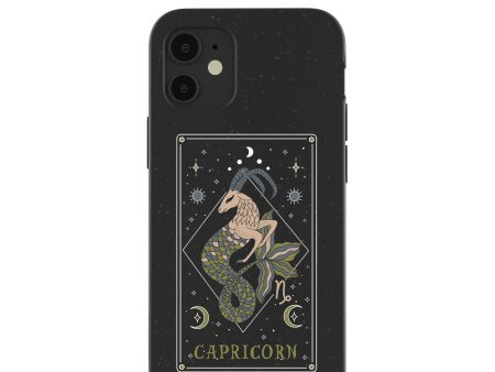 Black Capricorn iPhone 12 Mini Case Discount