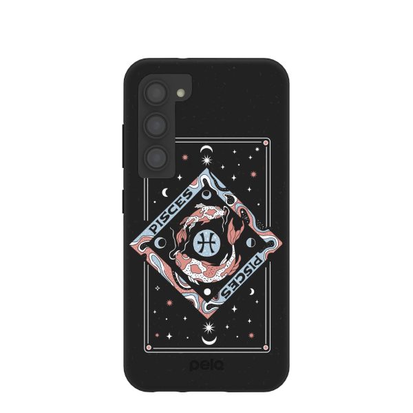 Black Pisces Samsung Galaxy S23 Case Online now