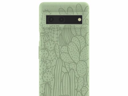 Sage Green Cacti Google Pixel 7 Case Hot on Sale