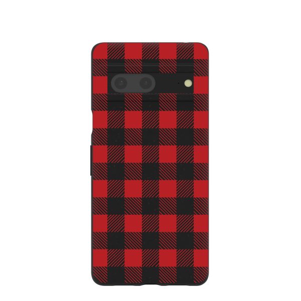 Black Flannel Google Pixel 7 Case Hot on Sale