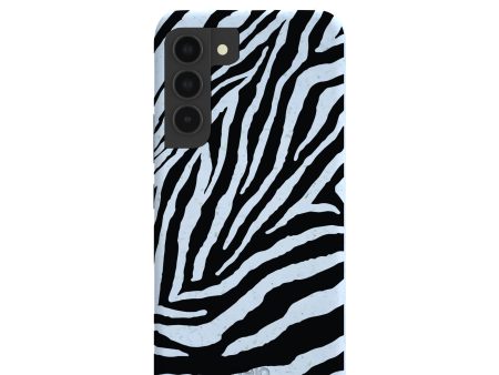 Powder Blue Zebra Samsung Galaxy S22 Case For Cheap