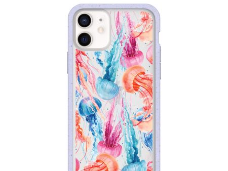 Clear Jellyfish iPhone 12 Mini Case With Lavender Ridge Hot on Sale