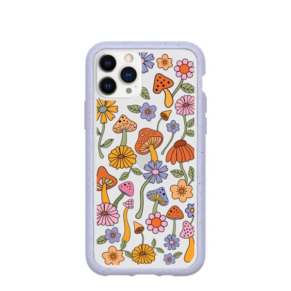 Clear Shrooms and Blooms iPhone 11 Pro Case With Lavender Ridge on Sale