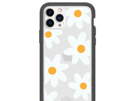 Clear Daisy iPhone 11 Pro Case With Black Ridge For Sale