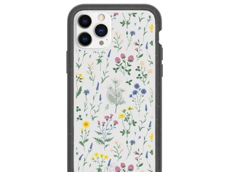 Clear Shadow Blooms iPhone 11 Pro Case With Black Ridge Supply