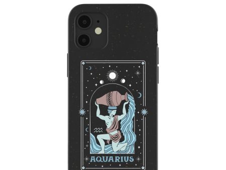 Black Aquarius iPhone 12 Mini Case Cheap