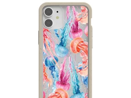 Clear Jellyfish iPhone 12 Mini Case With London Fog Ridge Online now