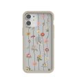 Clear Floral Vines iPhone 12 Mini Case With London Fog Ridge Cheap