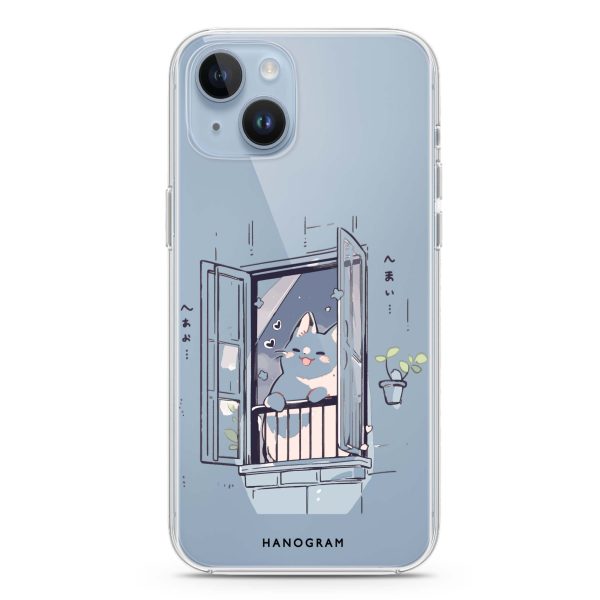 Ledge Lounging Kitty iPhone 13 Mini Ultra Clear Case Online