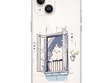 Ledge Lounging Kitty iPhone 13 Mini Ultra Clear Case Online