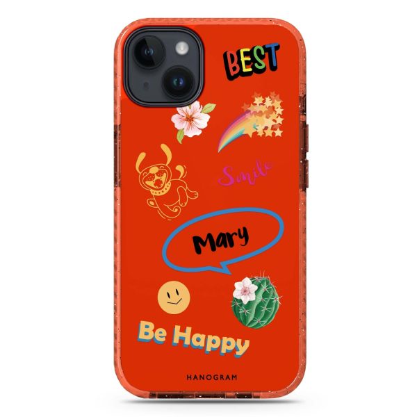 Positive Sticker iPhone 15 Durashock Case Fashion