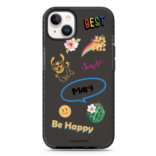 Positive Sticker iPhone 15 Durashock Case Fashion