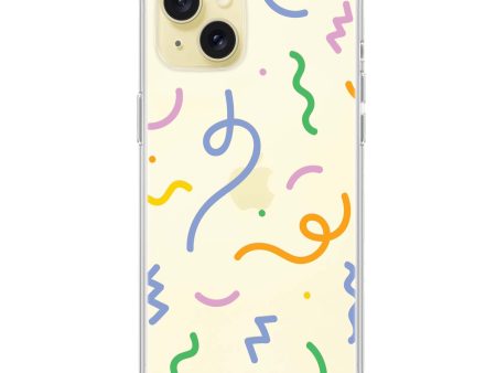 Abstract Doodles iPhone 15 Plus Ultra Clear Case For Cheap