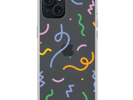 Abstract Doodles iPhone 15 Ultra Clear Case For Sale